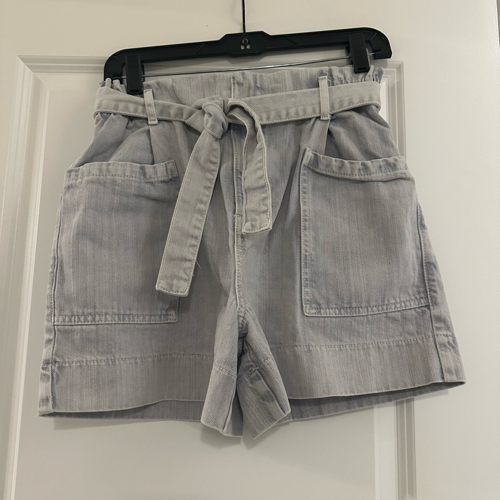 Pilcro and the Letterpress ultra high Women's Light Blue Shorts - Picture 4 of 4
